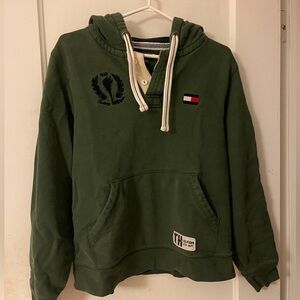 Green Tommy Hilfiger hoodie